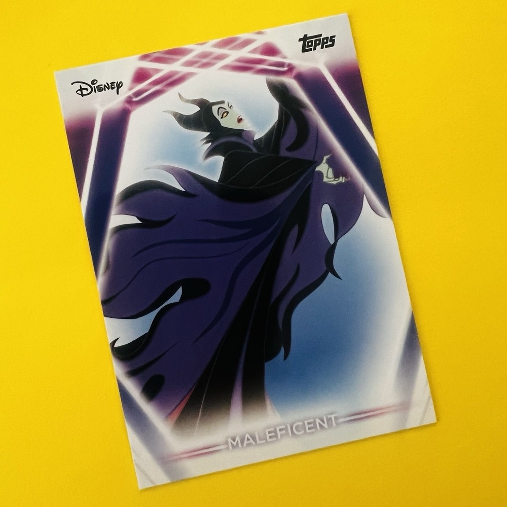 2026 Topps Disney Neon Maleficent #100 Disney‎ Base - Picture 2 of 4